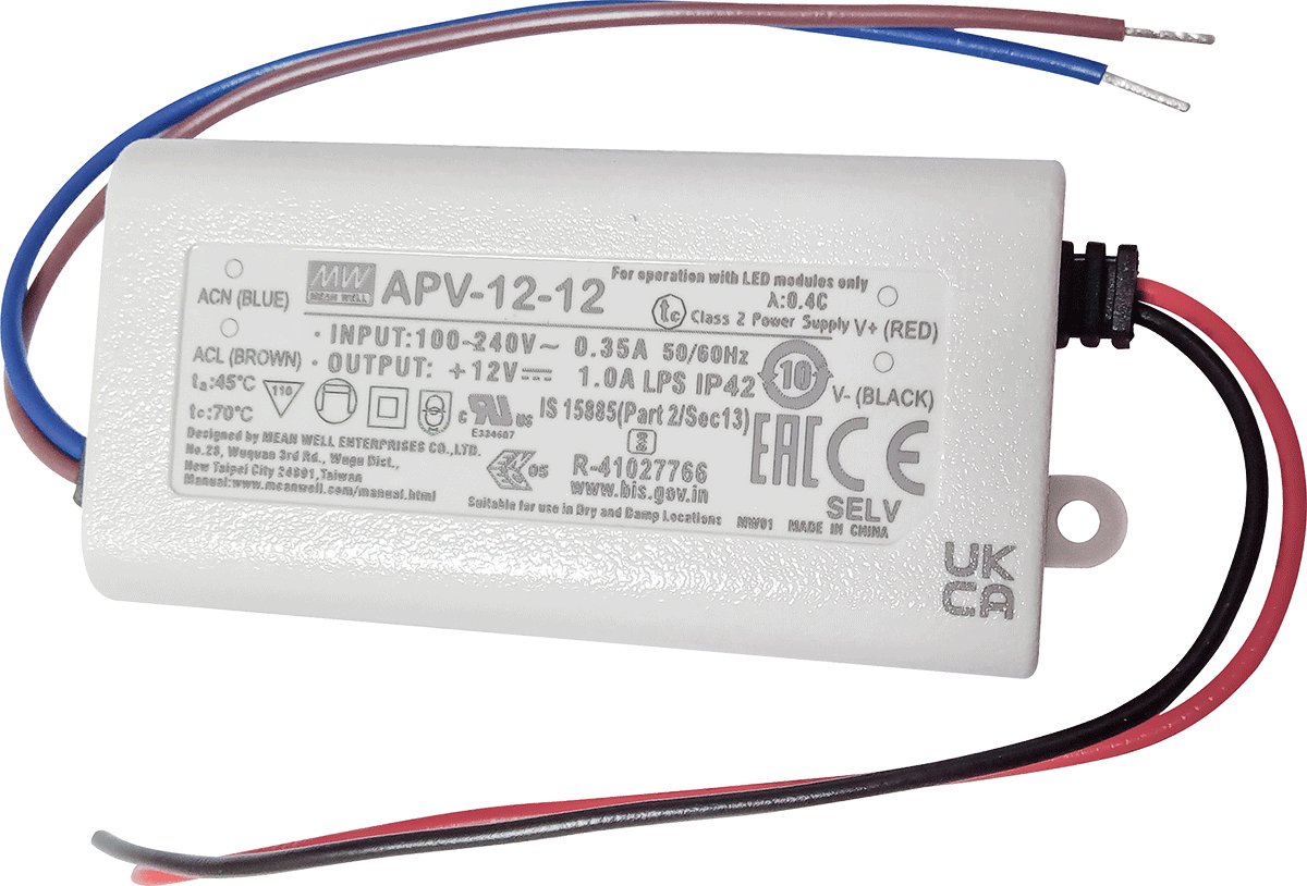 ALCA (Alcaplast) hálózati tápegység 230 V AC/12 V DC/12 W, IP20 AEZ310