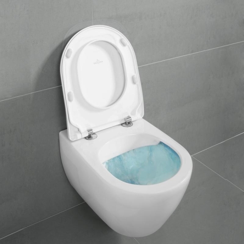 Villeroy & Boch Subway 2.0 fali wc, perem nélküli DirectFlush kombipack, ülőkével 5614R201