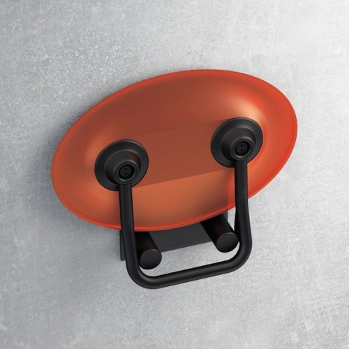Ravak Ovo P ülőke zuhanyfülkébe ORANGE/BLACK B8F0000044