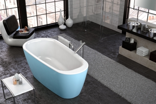 Kolpa-San Adonis-FS 180x80/O BLUE/WHITE szabadon álló fürdőkád 596340
