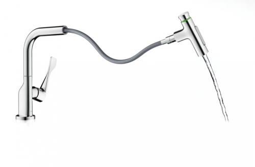 Hansgrohe Axor Citterio egykaros konyhai csaptelep kihúzható kifolyóval, króm 39862000