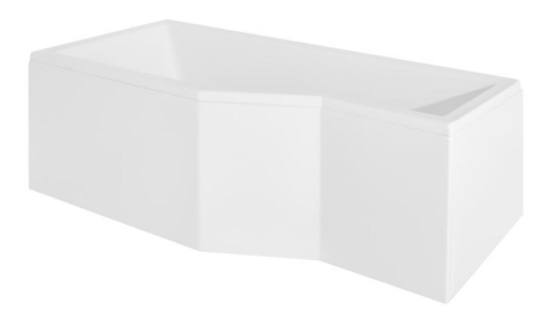 Besco Integra 170x75/56 cm-es kád 3 részes kádparavánnal balos