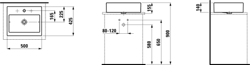 Laufen Living City 50x42,5 cm mosdó H8114310001041