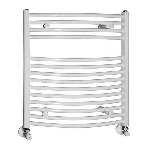 AQUALINE Fürdőszobai radiátor, 500x650mm, 319W, íves fehér ILO65E