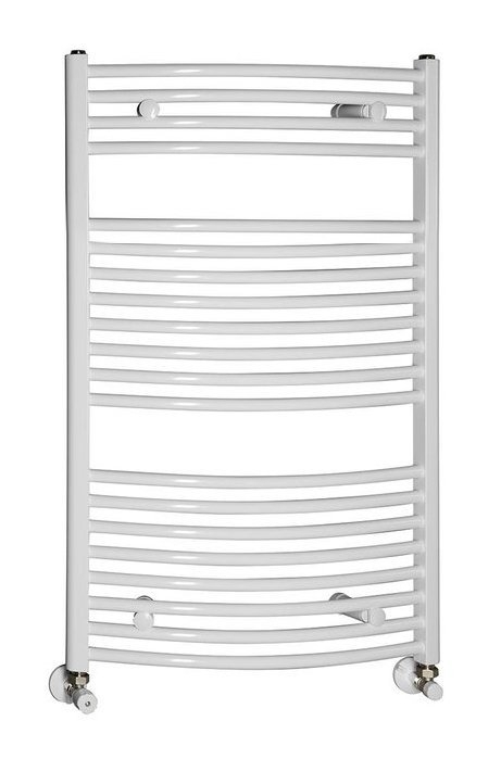 AQUALINE Fürdőszobai radiátor, 450x986mm, 432W, íves fehér ILO94E