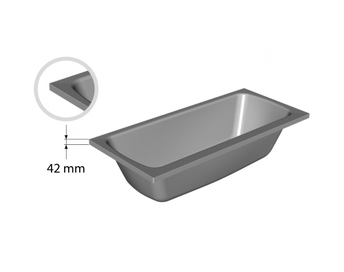 Kolpa-San Bell 180x90/M-1+MIKRO Beépíthető egyenes fürdőkád vízmasszázs rendszerrel mikrofúvókákkal 591920