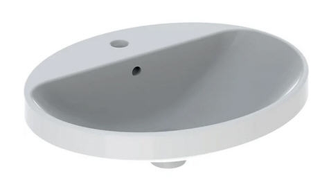 Geberit VariForm 60x48 cm beépíthető mosdó túlfolyóval 500.724.01.2