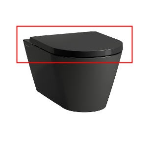 Laufen KARTELL BY LAUFEN wc ülőke fekete H8913300200001