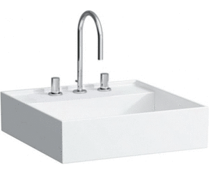 Laufen KARTELL BY LAUFEN 46x46 cm kézmosó három csaplyukkal H8153310001081 (8.1533.1.000.108.1)