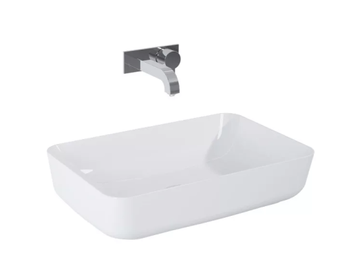 AREZZO design NOMIA 50x39 cm pultra ültethető mosdó, fehér AR-145042
