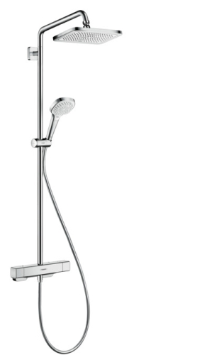 Hansgrohe Croma E Showerpipe 280 1jet termosztátos zuhanyrendszer EcoSmart 9 l/perc 27660000