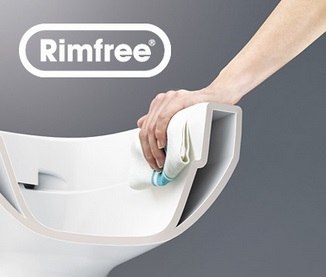Geberit Selnova Square fali Wc szögletes, Rimfree, perem nélkül 500.275.01.1 (500275011)
