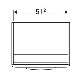 Geberit Selnova alsó szekrény mosdóhoz, egy ajtóval 500.180.01.1