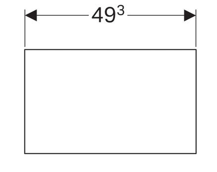 Geberit Selnova fali lemez 49.3x30 cm 500.192.01.1