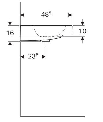 Geberit iCon 90x48,5 cm mosdó 124090000