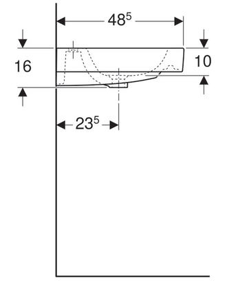 Geberit iCon 120x48,5 cm mosdó 124020000