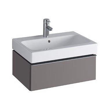 Geberit iCon alsó szekrény mosdóhoz, egy fiókkal, platina 840262000