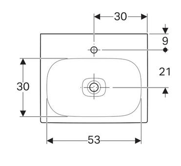 Geberit Citterio 60x50 cm mosdó 500.544.01.1