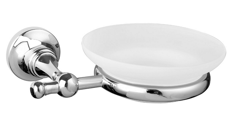 BUGNATESE COMPLEMENTI DARREDO fali szappantartó matt üveg betéttel, króm 24800CR