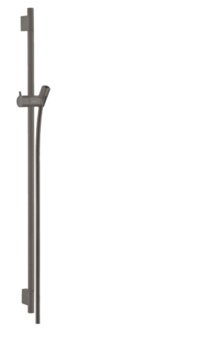 Hansgrohe Unica Zuhanyrúd S Puro 90 cm-es zuhanycsővel, szálcsiszolt fekete króm 28631340
