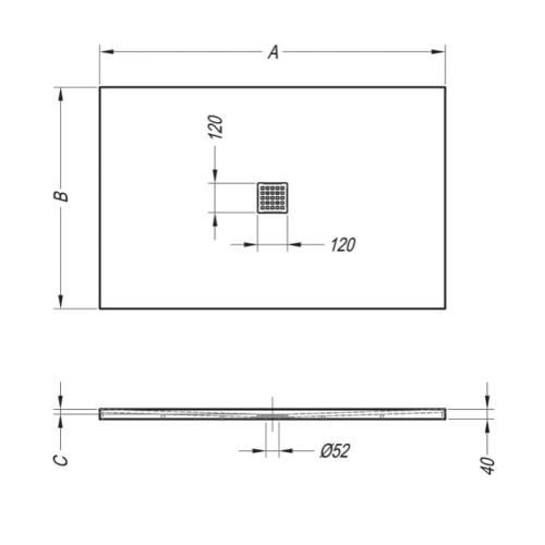 Kolpa-San Lavolta 90x90 White zuhanytálca 560990