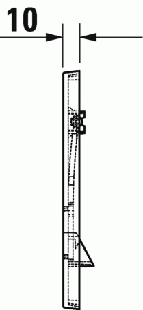 Duravit DuraSystem A1 nyomólap, fehér WD5001011000