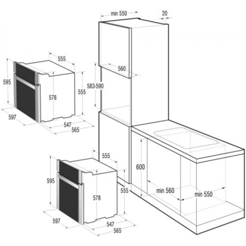 Gorenje BO747A47XG beépíthető sütő