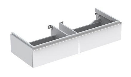 Geberit iCon alsó szekrény mosdóhoz 120 cm szélességtől, két fiókkal Matt bevonat/Fehér 841120000