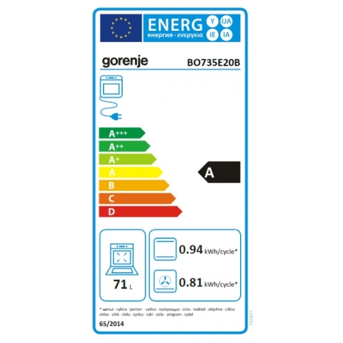 Gorenje BO735E20B beépíthető sütő (732837)