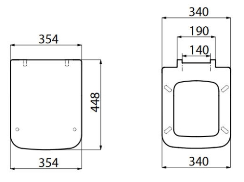 AQUALINE BENE WC-ülőke KC0502