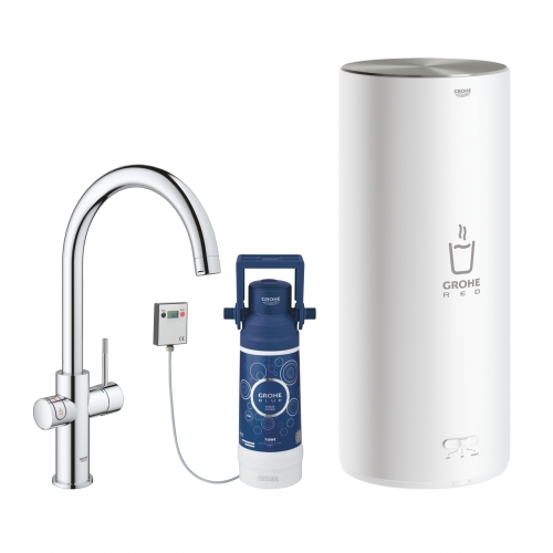 Grohe Red Duo csaptelep és kombi bojler L méret (7 liter), króm 30079001