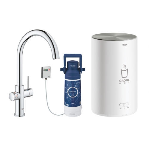 Grohe Red Duo csaptelep és kombi bojler M méret (4 liter), króm 30083001