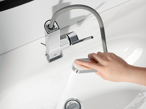 Grohe Plus egykaros magasított mosdócsaptelep L-méret, króm 23843003