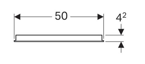 Geberit Option tükör világítással, 50x65 cm 500.581.00.1