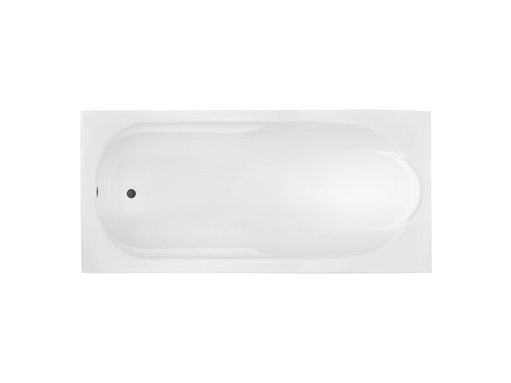 Besco BONA 180x80 cm egyenes kád, fehér WAB-180-PK