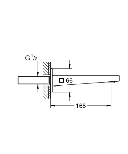 Grohe Plus kádbeömlő 13404003