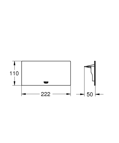 Grohe Plus kiegészítő polc csaptelephez 40954000