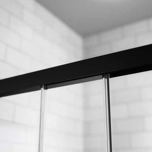 Radaway Idea Black KDD szögletes fekete zuhanykabin 90 cm (csak a balos fél) 387060-54-01L