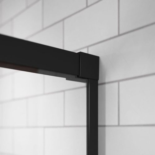 Radaway Idea Black KDD szögletes fekete zuhanykabin 90 cm (csak a jobbos fél) 387060-54-01R