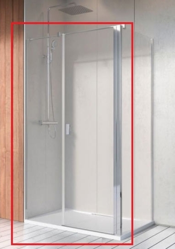 Radaway Nes KDS II 100 szögletes zuhanykabin (ajtó része), balos 10033100-01-01L
