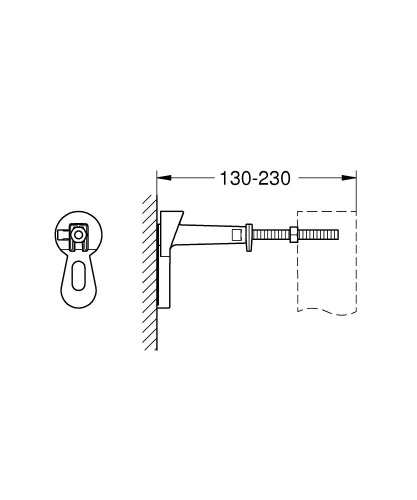 Grohe Rapid SL Projekt szerelőelem rögzítő füllel SZP-GR20 (38840000, 3855800M)