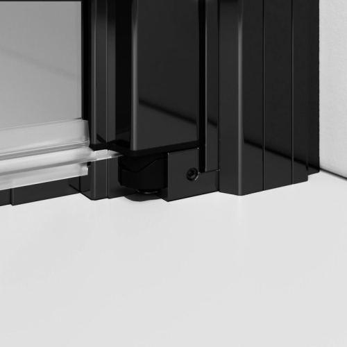 Radaway Nes Black KDD I  80 B szögletes fekete zuhanykabin (egyik fele), balos 10021080-54-01L