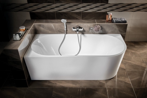 Sapho AQUALINE TIBERA L 170x80 cm balos szabadon álló akril kád, fehér E1026