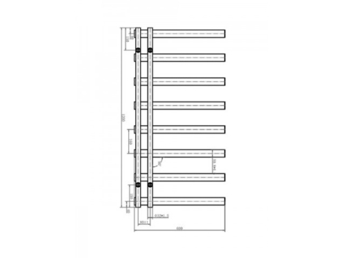 AREZZO DESIGN Tube Antracit 1200x600mm törölközőszárítós radiátor AR-TB12060