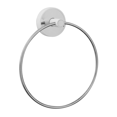 Roltechnik törölköző tartó gyűrű, króm/fehér 6220-99