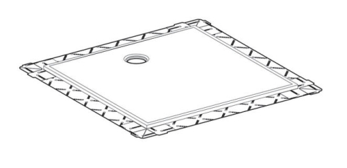 Geberit Setaplano zuhanyfelület, 80x80 cm 154.260.11.1