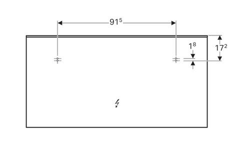 Geberit Xeno 140x71 cm tükör világítással, szálcsiszolt alumínium 500.203.00.1