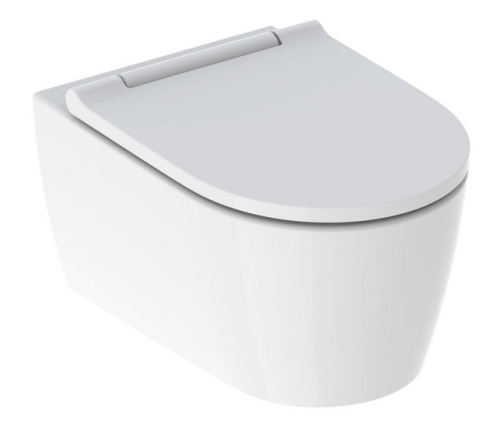 Geberit ONE fali WC mélyöblítésű, TurboFlush, WC-ülőkével fehér betéttel 500.201.01.1