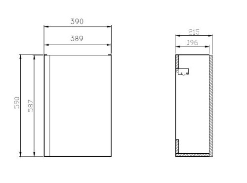 Cersanit Moduo 40 mosdó tartó szekrény, szürke S929-013