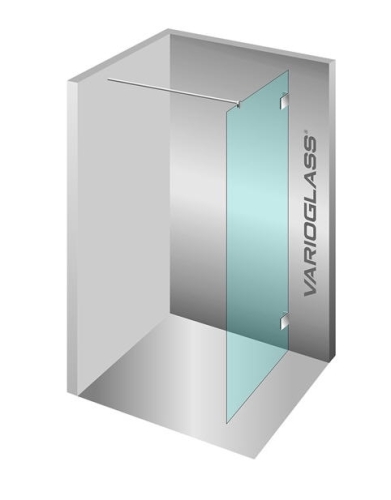 Varioglass Globus 400 Zuhanyfal víztiszta üveg, 140x200 cm